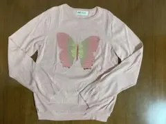 H&M 長袖カットソー ピンク 134-140