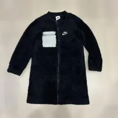 ★ユーズド★ナイキ フリース ジュニア ガールズ ジャケット ボア 黒 140