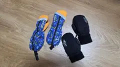 スノーグローブ2点セットミトン子供用手袋雪遊びスキーグローブゴアテックス防水