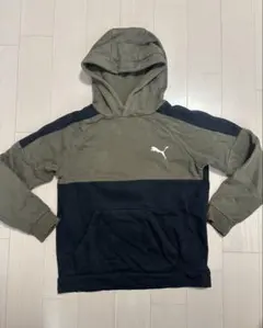 【季節先取り】子供服　PUMA（オリーブ）　パーカー
