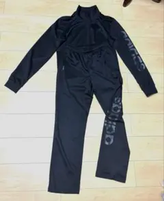 【即日発送！】adidas ブラック フルジップジャージ 上下セット