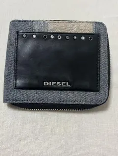 ディーゼル　デニム　折り財布　ジップウォレット