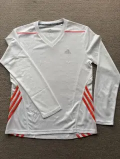 【美品】adidas 長袖Tシャツ ホワイト　レディースMサイズ