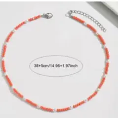 サンゴ風綺麗♡ネックレスのサムネイル