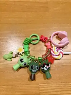 じゃらじゃらキーホルダー　スプランキー　オワックス　Green＆pink