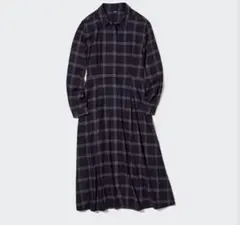 UNIQLO ソフトフランネルフレアワンピース