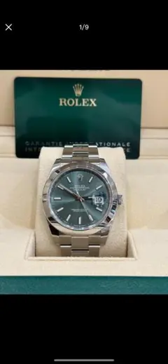 ROLEX 自動巻き 腕時計 グリーン文字盤