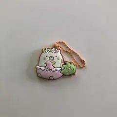 すみっこぐらし　ねこ　ぷっくりラバーマスコット　キーホルダー
