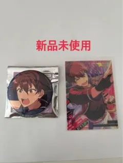 あんスタ！守沢千秋缶バッチ、トレカ