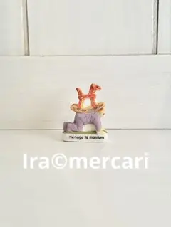 2005年　フランスのことわざ　フェーブ　フェーヴ　木馬　ミニチュア　陶器