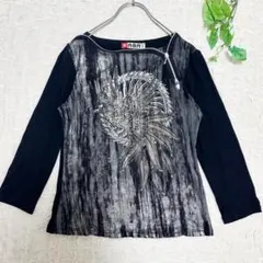 Y2K＊ヴィンテージ＊メタルデザインTシャツ＊ロック　パンクスタイル＊フランス製