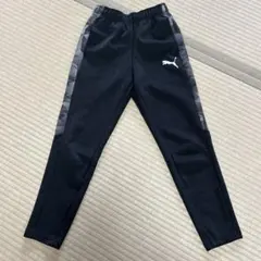 【PUMA】ブラック 子供用トレーニングパンツ 130サイズ
