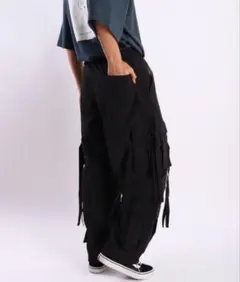 HALHAM ナイロンワッシャーテクノパンツ