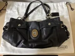 即決歓迎✴︎再値下げ✴︎COACH ブラック ショルダーバッグ