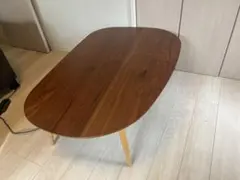無印良品 廃盤 丸・サークル 天然木オーク材ダイニングテーブル 120cm
