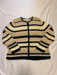 Talbots ストライプ カーディガン Mサイズ