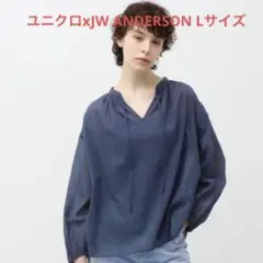 【ユニクロxJW ANDERSON】コットンシアーボリュームブラウス Lサイズ