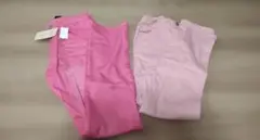 ロングパンツ　ピンク　2着セット