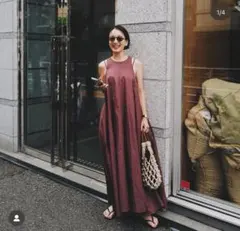 SAYAKA DAVIS ダブルストラップマキシワンピース　ブラウン SAYAKA DAVIS ダブルストラップマキシワンピース ブラウン - メルカリ