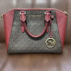 MICHAEL KORS ショルダーバッグ ブラウン/レッド