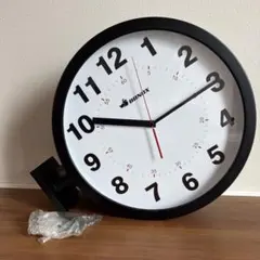 BONOX アナログ　両面　時計 大きめ ブラック