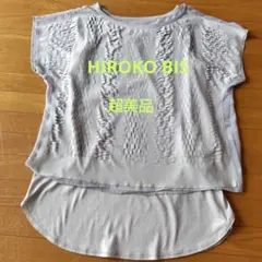 未使用※HIROKO BIS 半袖カットソー＆インナー シフォン ライトグレーのサムネイル