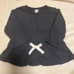 petit main グレー 長袖カットソー 80