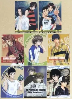 テニスの王子様　シャイニングクリアカード　当時物　手塚＆跡部　他　８枚セット