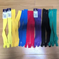 推しカラー　YKK 多色ファスナーセット 20cm