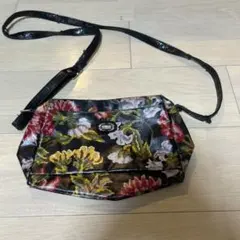 FEILER 花柄 ショルダーバッグ　ショルダー剥げあり