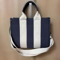 Samantha Thavasa 2way トートバッグ ネイビーのサムネイル