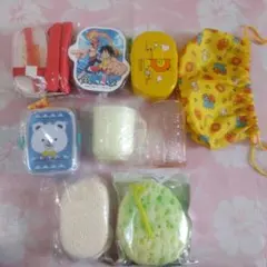 詰め放題　まとめ売り　お弁当箱　おべんとう箱　ワンピース　コップ　お風呂スポンジ
