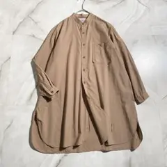 A19301 美品 YAECA WRITE バンドカラーロングシャツ 茶系S 2026年最新】YAECA カラー：ブラウン系 レディース 長袖 シャツ