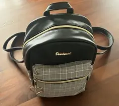 チェック柄　リュック