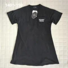 キッズ 女の子 jewelry BOX ブラックTシャツ 140 ワンピース 黒