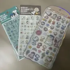 正規品　スヌーピー　コットンパフィシール　タイルシール　ドロップブロックシール