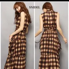 snidel size0ノースリーブティアードワンピース