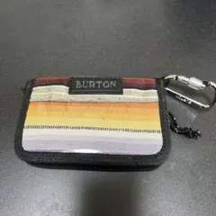 BURTON バートン　ストライプデザイン リフト券ホルダー　カラビナ付き