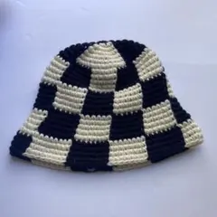 STUSSY CHECKER KNIT BUCKET