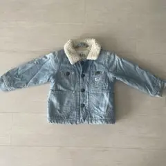 Lee ボア襟 ライトブルーデニムジャケット　100サイズ