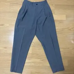 tk.TAKEO KIKUCHI ツータックテーパードパンツ　グレー　S