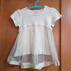 ベビー服　レース　ワンピース　９０　夏　秋