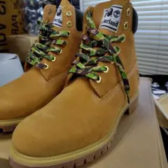 アベイシングエイプ✕アンディーフィーデッド✕Timberland レザー迷彩型押