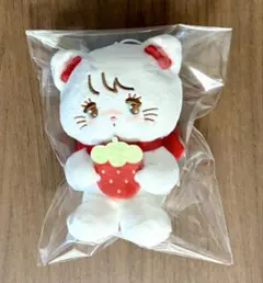 mikko illustrations いちごマスコットぬいぐるみ　ムース