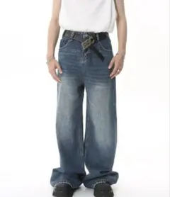 ワイドデニムパンツ デニム