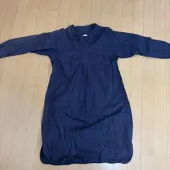ikka ネイビー 長袖ワンピース Mサイズのサムネイル