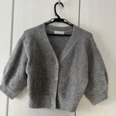 CELFORD グレー カーディガン 五分袖