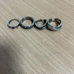 シルバー925 リングセット 4点