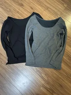 HEAT TECH 極暖　Sサイズ　黒・グレー2枚セット　ヒートテック