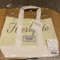 新品⭐︎Herlipto ハリプ トートバッグ yellow 新宿ルミネ2完売品